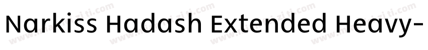 Narkiss Hadash Extended Heavy字体转换